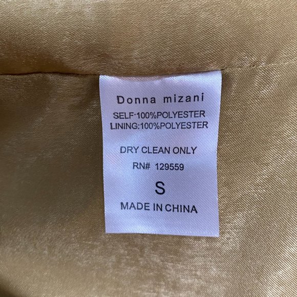 NWT Donna Mizani Cocktail Dress Alianna Sleeveless A-Line Midi Women's Small - Picture 12 of 12